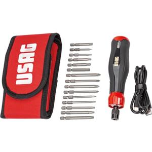 USAG Giravite elettrico in astuccio con inserti (16 pezzi) 324 xp/b16 usag