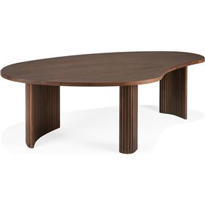 Ethnicraft Tavolino Boomerang 126 cm - Design Organico di Alain van Havre