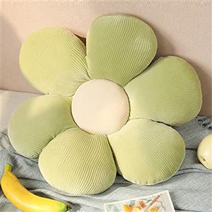 Morbuy Cuscini per Sedia a Forma di Fiore, Cuscino Morbidi in Peluche,Tatami Angolo di Lettura Cuscini Decorativi, per Giardino, Sedie da Ufficio,Camera da Letto (50x50cm,Verde)
