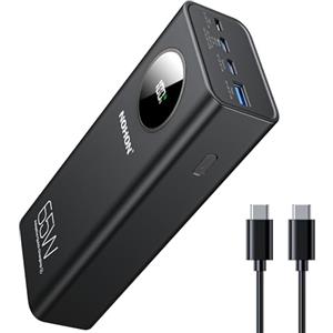 NOHON 65W Power Bank 26800mAh Powerbank: Caricatore Portatile Ricarica Rapida USB C PD/QC3.0 con Display Digitale LED | 4 Porte Compatibile con iPhone 11 12 13 14 15 Samsung S Series Macbook iPad Pro