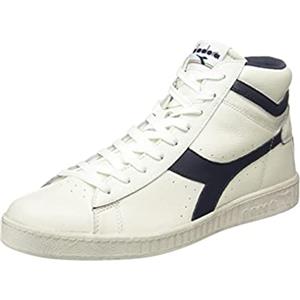 Diadora Game L High Waxed, Sneaker Unisex - Adulto, Bianco Verde, 36 EU
