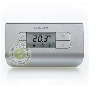 Fantini Cosmi CH116 Termostato Ambiente a Batterie, 3 Temperature, Argento