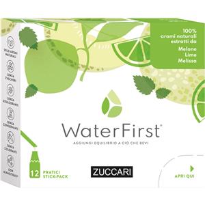 Zuccari WaterFirst - Aromatizzatore per Acqua Melone Lime Melissa, 12 Stick