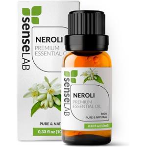 SenseLAB Olio essenziale di neroli, 100% puro estratto, oli essenziali di grado terapeutico, per diffusore e umidificatore, olio essenziale per la cura dei capelli, oli essenziali per la pelle, oli