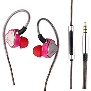 Linsoul 7 Hz Salnotes Zero HiFi 10 mm Dynamic Driver in-ear Earphone IEM with Metal Composite Diaframma Stainless Steel Faceplate Detachable 2Pin OFC Cable (Rose, with Mic, 3,5 mm)