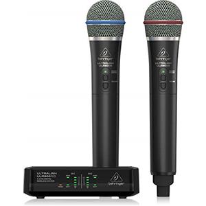 Behringer ULTRALINK ULM302MIC Sistema wireless digitale ad alte prestazioni da 2,4 GHz con 2 microfoni palmari e ricevitore