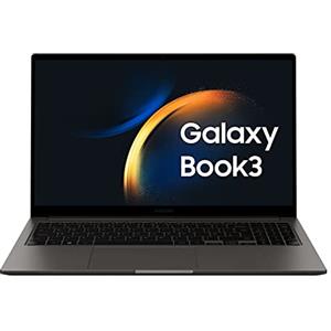 Samsung Galaxy Book3 Laptop, 15.6 FHD, Intel Core i5-1335U 13th gen, 8GB RAM, 512GB SSD, Windows 11 Home, Graphite