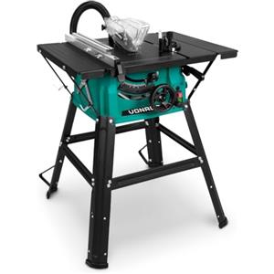 VONROC Sega circolare da banco 1500W, Ø 210 x 30 x 2.8/1.8 mm 40T. Include 2 estensioni per tavolo, una lama, un tubo per aspirapolvere e una guida parallela