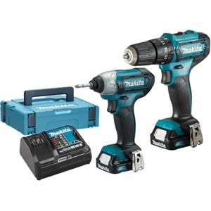 Makita CLX228AJ Kit Trapano Avvitatore Batteria 12V 2x2Ah Makpac