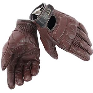 Dainese - Blackjack Unisex Gloves, Guanti Moto Estivi in Pelle, Stile Vintage Rétro, Design Classico, Guanti da Moto Uomo e Donna, Elasticizzati, Rinforzati e Traspiranti, Marrone Scuro