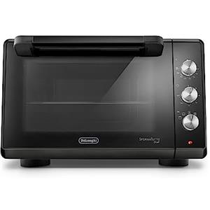 De'Longhi Sfornatutto Chef EO34302 Forno Elettrico Ventilato con 4 Modalità di Cottura, Porta Doppio Vetro, Temperatura 80-230°C, Timer 120', Include Teglia e Griglia, Capacità 34L, 2000W, Nero
