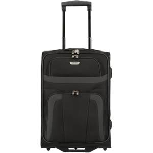 paklite valigia da cabina con 2 ruote, piccola valigia da viaggio, ORLANDO, trolley tessuto morbido dal design senza tempo, 53 cm, 37 litri