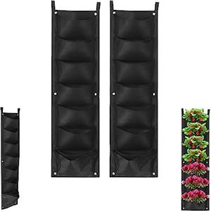 MAGIC SELECT 2X Fioriera da Parete Verticale con 7 Tasche per Giardino Pensile. Sacchi per Piante da Coltivazione. Borsa per Piante Verticali, Design Impermeabile e Innovativo. Fioriera Verticale