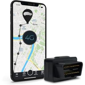 Salind GPS Salind 08 4G - OBD GPS Tracker, Tracker per Auto, Camion e Altri Veicoli, Localizzatore Gps con App e Connessione Diretta alla Presa OBD, Monitoraggio Percorso in Tempo Reale Tramite App