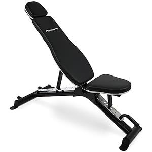 MSPORTS Panca per pesi, multifunzione, con panca inclinata regolabile, fino a 200 kg