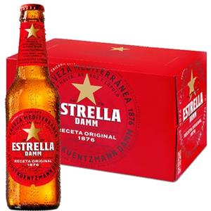 Amanti taste and passion Estrella Damm Barcelona | Birra Lager Spagnola | Spagna | Bionda | 24 Bottiglia 33Cl