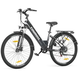 Touroll Bicicletta Elettrica, J1/J1 ST, Batteria Rimovibile 15.6Ah, Autonomia di 100-50 km, bicicletta elettrica uom, Motore 45 NM J1 ST