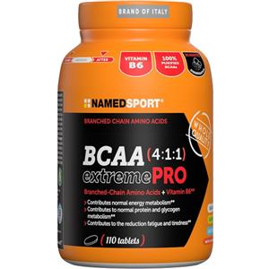 NAMEDSPORT BCAA 4:1:1 Extreme Pro - Integratore di Aminoacidi Ramificati con Vitamina B6, 110 Compresse
