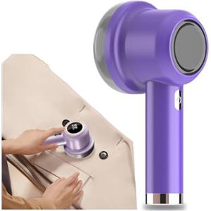 Avilia Levapelucchi Elettrico Ricaricabile USB 5W con Accessori Pulizia - Efficiente su Vestiti, Moquette e Biancheria, ABS, Viola