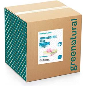 GREENATURAL Ammorbidente Eco Rosa 10 kg - Delicato per Bianchi e Colorati, Dermatologicamente Testato