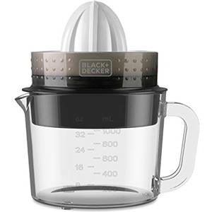 BLACK+DECKER BxcJ30E Spremiagrumi, 30 W, 1 Litro, Bicchiere, Nero