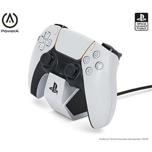 PowerA Stazione di ricarica PowerA singola per il controller wireless DualSense - Bianco, Ricarica del controller DualSense, Ricarica, Sony PlayStation, PS5, con licenza ufficiale