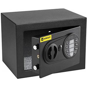 HomeSafe HV17E Cassaforte Piccola con Codice, 17x23x17cm (HxLxP), Cassaforte da Armadio Digitale con Combinazione Elettronica, Cassetta di Sicurezza per Soldi e Gioielli, Sicurezza Domestica