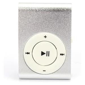 WBTY Lettore MP3, 3,5 mm USB2.0 Mini Lettore MP3 con Clip Supporto Scheda di Memoria Semplice No Display Schermo (D)