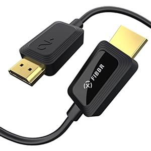 FIBBR Cavo in fibra ottica 8K HDMI, cavo HDMI 2.1 ad altissima velocità 48Gbps/Supporto AOC 8K@60Hz, 4K@120Hz/144Hz HDR eARC Compatibile con PS5, Xbox Series X, PC, TV (10m/32.8ft)