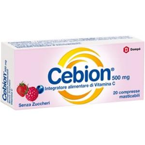DOMPE' CEBION Cebion Masticabile Senza Zucchero Integratore Di Vitamina C 20 Compresse