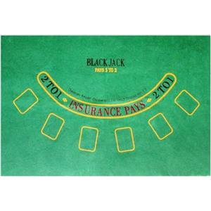 GMM Panno per tavoli da Poker, Panno copritavolo per Poker 60 x 90 cm, Tappetino da Poker, Copritavolo in feltro verde