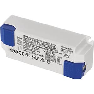 EMOS Trasformatore LED dimmerabile Triac 20 W, 400 - 550 mA, 25 - 40 V DC, corrente costante, driver, trasformatore per luci LED da incasso e plafoniere EMOS NEXXO, dimmer, pannelli LED