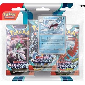 Pokémon Sammelkartenspiel Confezione da 3 (Kolowal) Carmigiino & Viola-Paradossisione, Colore, 187-45732