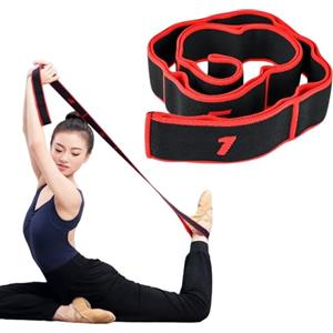 KLLJ Elastico Fasce di Resistenza, Yoga Stretching Band,Elastico Fasce di Resistenza,Cinturino per Esercizi,Bande Fitness per Pilates, Stretching, Fitness, Ginnastica, Danza e Allenamento
