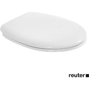 Duravit Duraplus Sedile WC Bianco con Cerniere Ammortizzate in Acciaio Inox, Distanza di Montaggio 15,5 cm