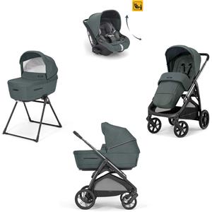 Inglesina - Trio Aptica Con Seggiolino Auto Darwin Recline Resort Blue Con Telaio Litio Black 2024