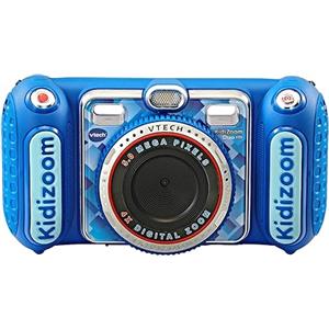 VTech Kidizoom Duo DX Blu, Macchina Fotografica per Bambini con +75 Filtri, Foto e Video, Doppia Fotocamera Anteriore e Posteriore, Scocca Antiurto, Lingua Italiana, Batterie Incluse, 3-12 Anni