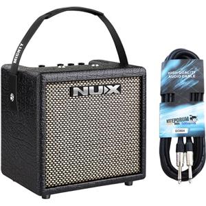 Generisch Nux Mighty 8BT MK2 - Amplificatore portatile per chitarra con Bluetooth + cavo jack Keepdrum