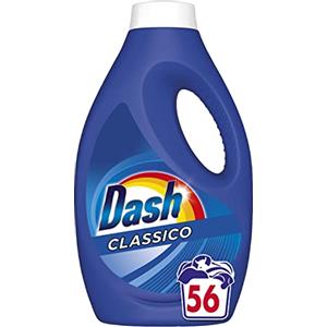 Dash Power Detersivo Lavatrice Liquido, 56 Lavaggi, Classico, Brillantezza, Maxi Formato, Efficace Anche A Bassa Temperatura