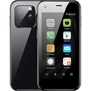 Rainbuvvy Mini 3G Telefono Cellulare XS13 2.5 Pollice 3D Vetro Carino Smartphone 2GB ROM 16GB RAM Android 8.1 Dual SIM Fotocamera 5MP 1000mAh Google Play Store WiFi GPS Cellulare (16GB, Nero)