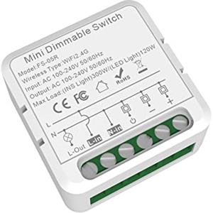 Travelfreely 1 PZ Tuya WiFi Smart Dimmers Switch Module Smart Dimmer Switch Supporta il Controllo Bidirezionale Funziona con per Alexa Google Home