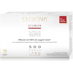 Crescina Transdermic NEO MITO Doppio Trattamento Ri-Crescita e Anticaduta Capelli Diradati 500 Donna 20 fiale (10+10)