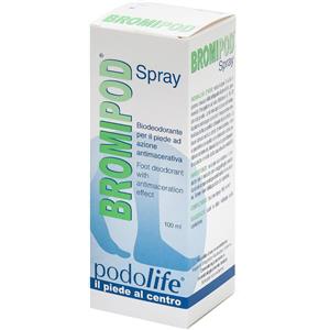 Bromipod Spray Rinfrescante Biodeodorante per Piedi 100 ml - Azione Antimacerativa e Rinfrescante