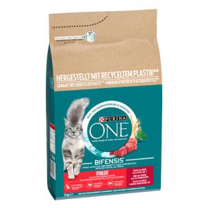 Purina One Sterilcat Cibo Secco per Gatti Castrati con Manzo e Tacchino, 3 kg