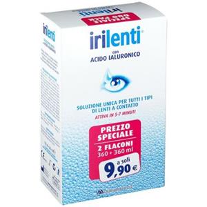 Irilenti Bipack Soluzione Unica per Lenti a Contatto Morbide - 720ml Totali con Disinfezione e Idratazione