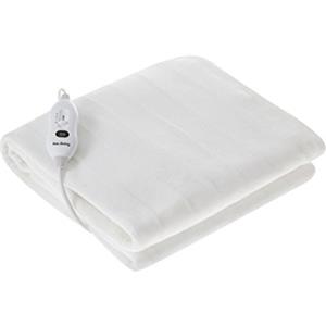 Innoliving Coperta Elettrica Termica Innoliving, INN-767 Scaldaletto in Materiale Sintetico, Bianco, a Una Piazza E Mezza, 150x122x8 cm