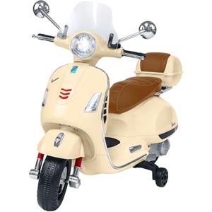 Globo e-Spidko Vespa GTS Super Sport Crema, Veicolo Elettrico per Bambini, cavalcabile, Colore, Grande, 39985