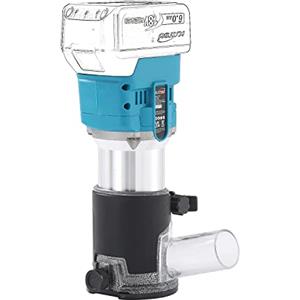 KATSU Tools KATSU FIT-BAT 21V Cordless Rrifilatore Legno Laminatore Router Falegname Strumento con 2 Mandrini Pinze 1/4 e 6mm, senza Batteria o Caricabatterie 102760