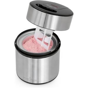 Profi Cook Gelatiera e yogurtiera ProfiCook® | gelato in 20 minuti | per un massimo di 1800 ml di gelato |gelatiera soft per uso domestico|con timer| gelatiera per gelato, frozen yogurt e sorbetto | PC-ICM 1140