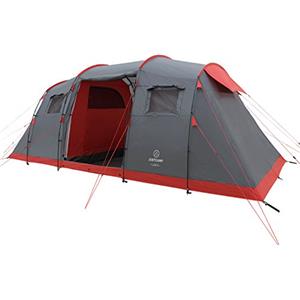 JUSTCAMP Lake 6 Tenda da Campeggio 6 posti (560 x 230 x 200 cm)